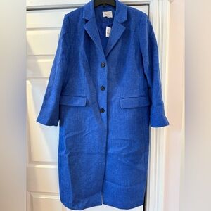 Ann Taylor LOFT Blue coat XL *NWT*